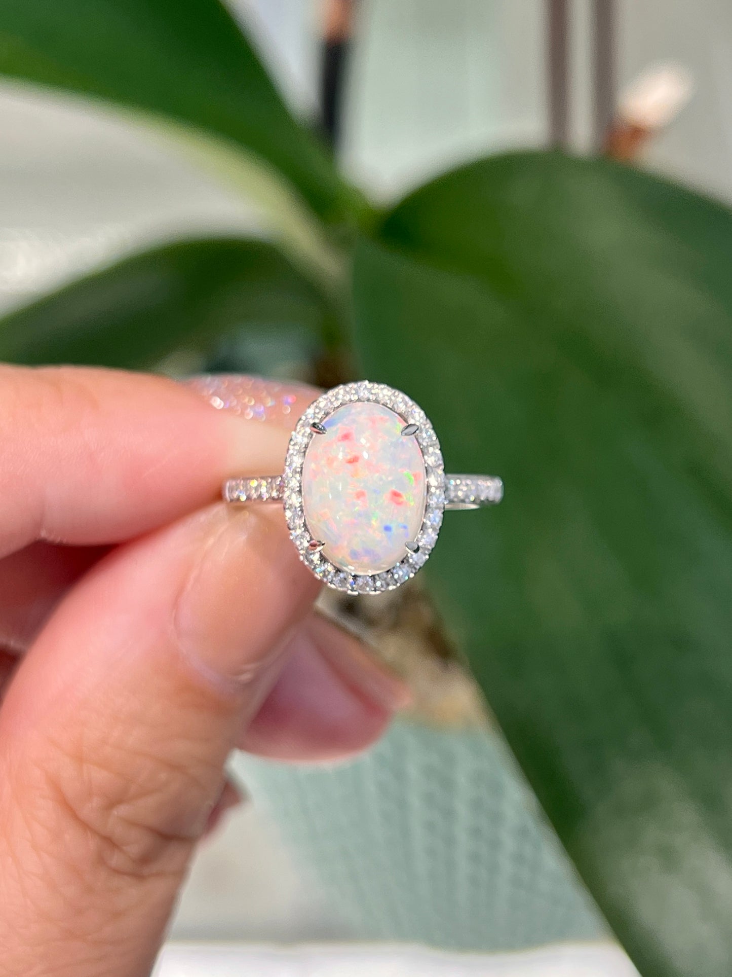 Natural Australian Opal 2.44ct Ring