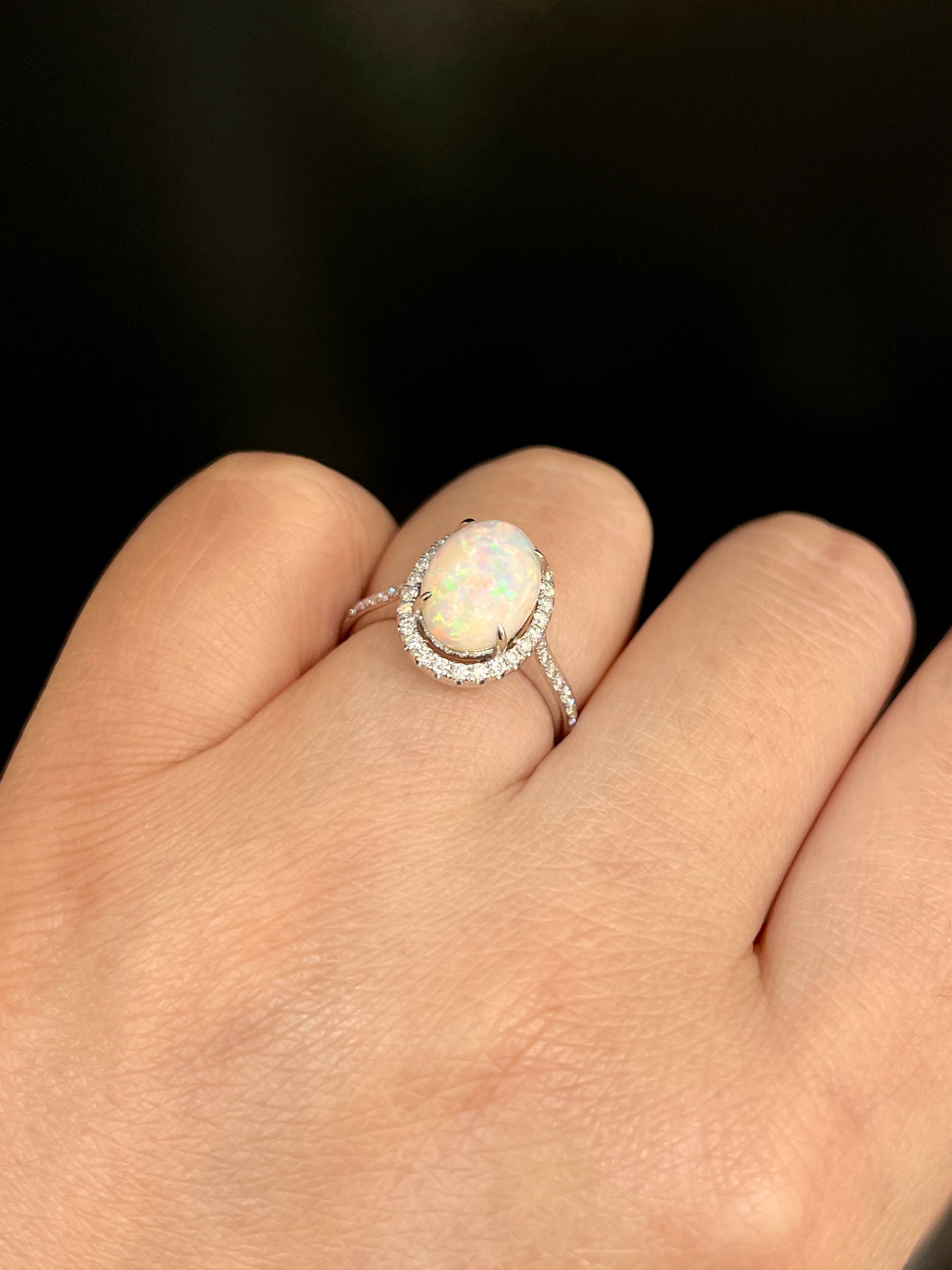 Natural Australian Opal 2.44ct Ring