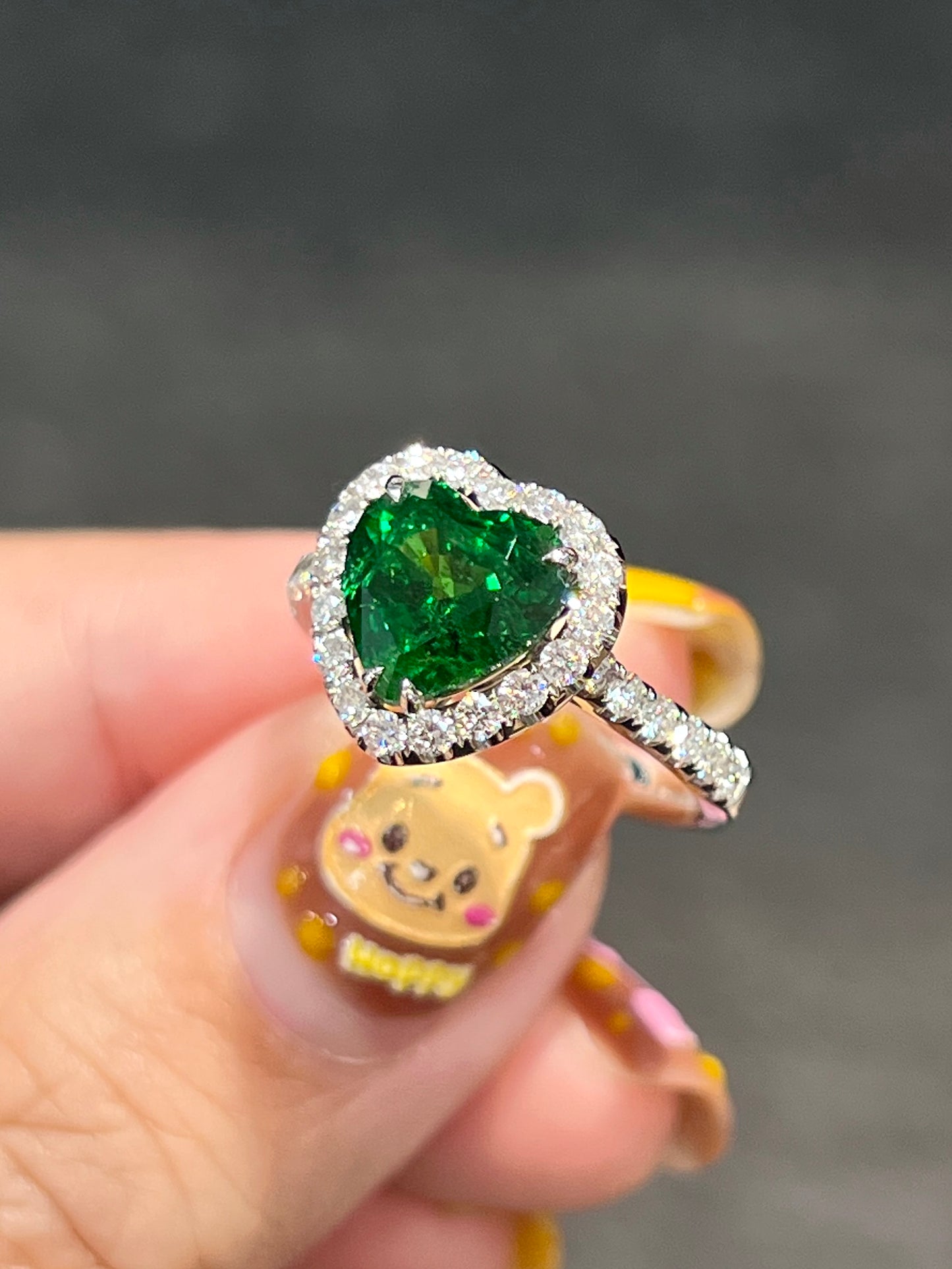 Natural Green Garnet Tsavorite 2.49ct Ring