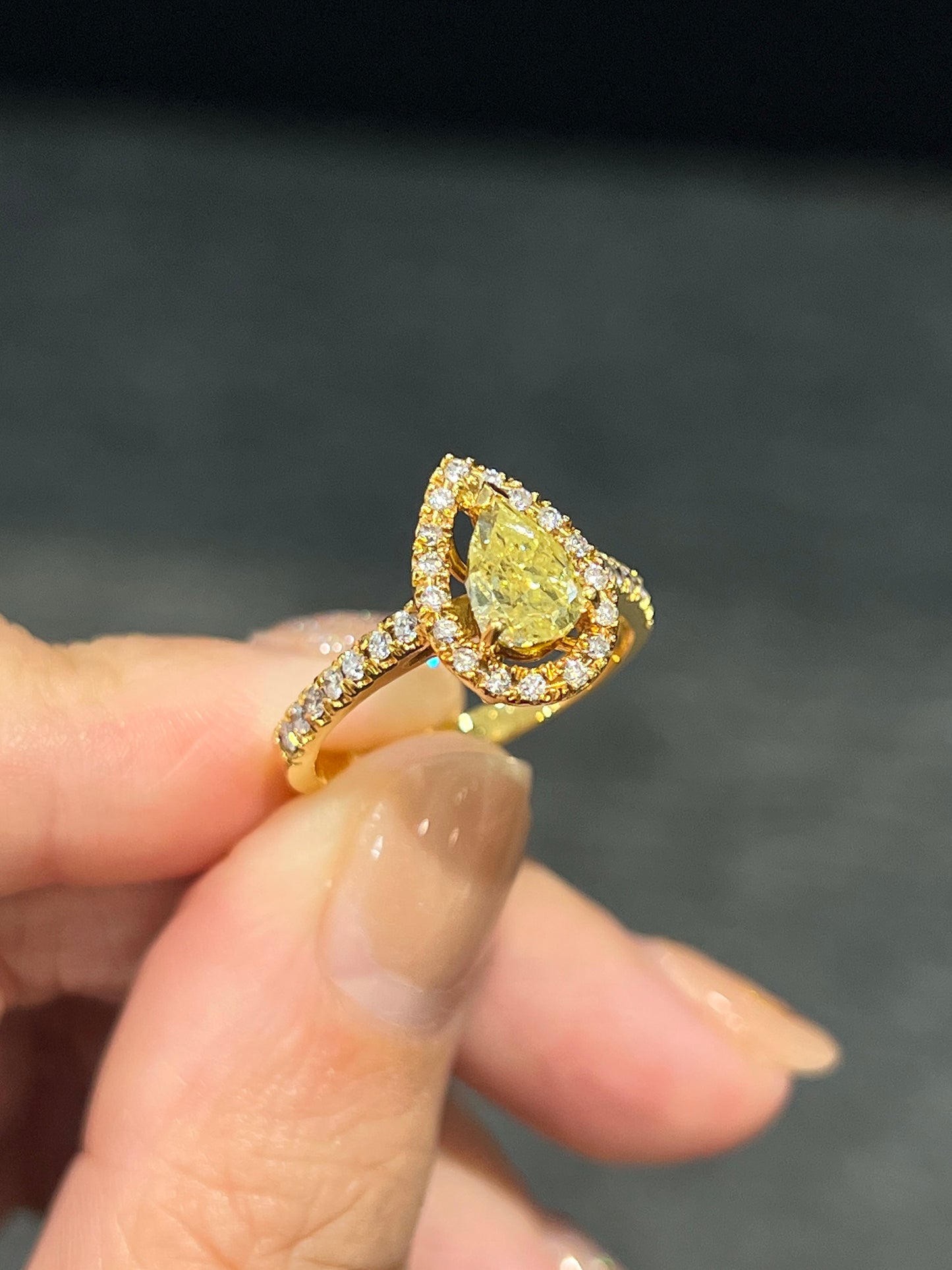 Natural Yellow Diamond 1.00ct Ring