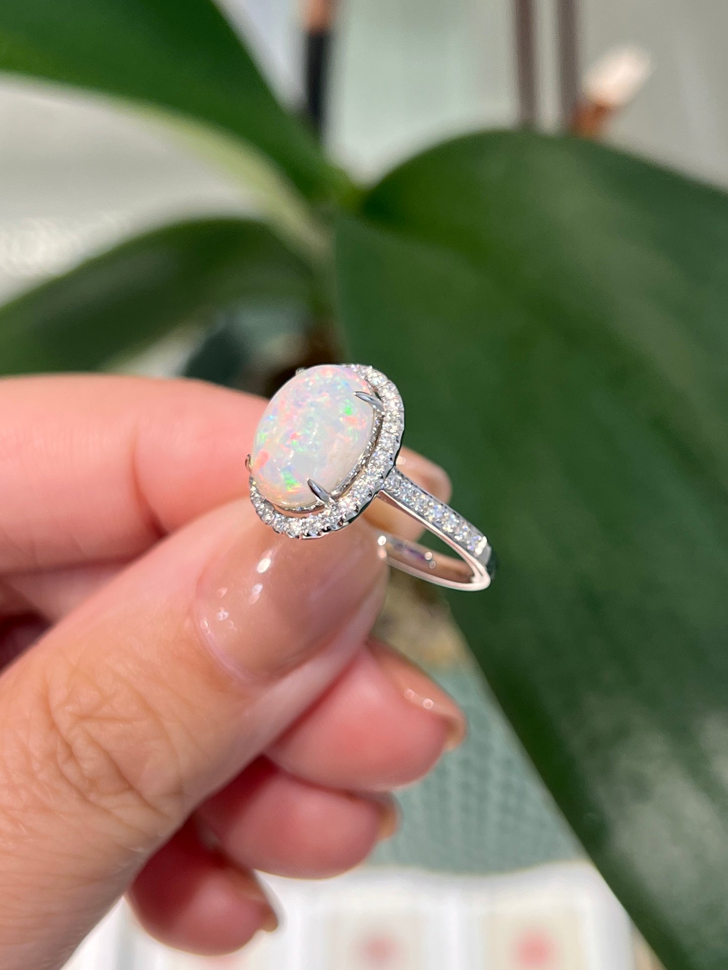 Natural Australian Opal 2.44ct Ring