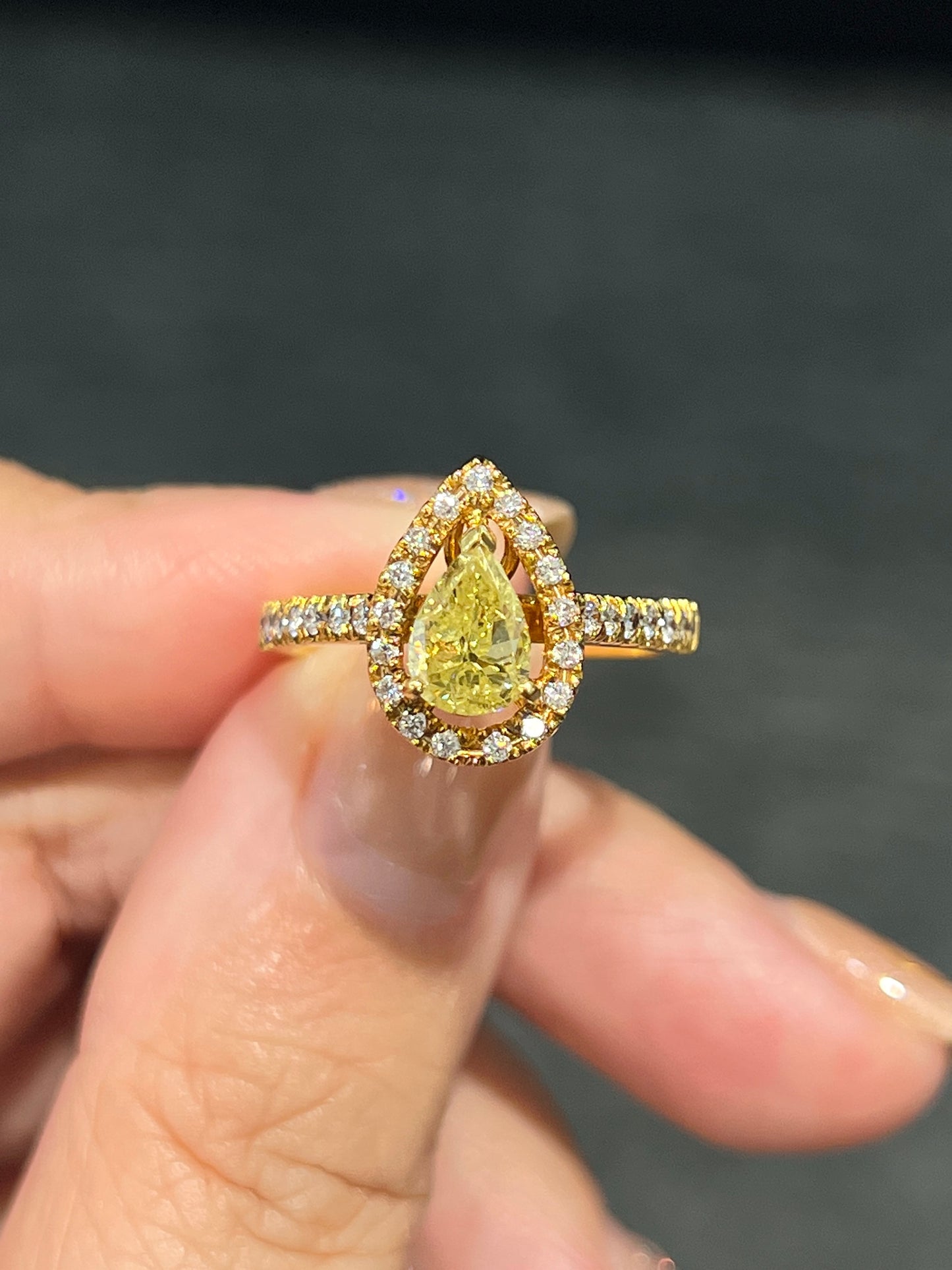 Natural Yellow Diamond 1.00ct Ring