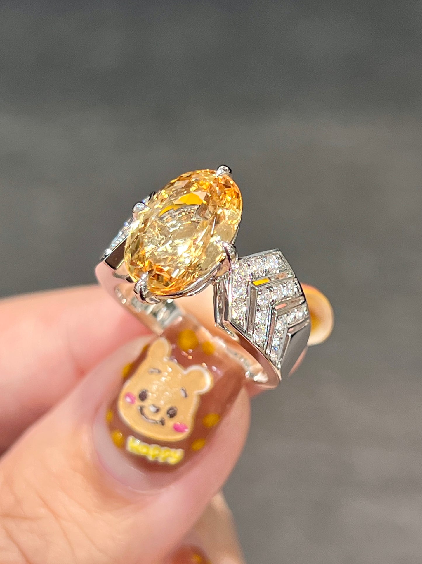 Natural Precious Topaz 5.34ct Ring