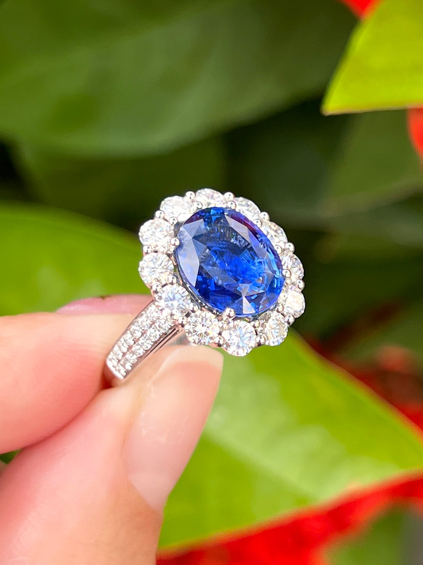 Natural Blue Sapphire Ring 4.80ct