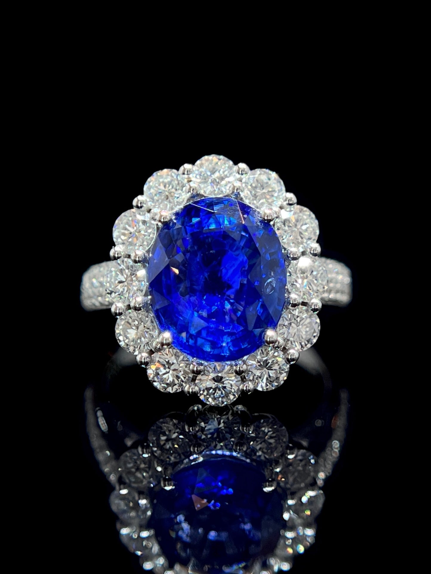 Natural Blue Sapphire Ring 4.80ct