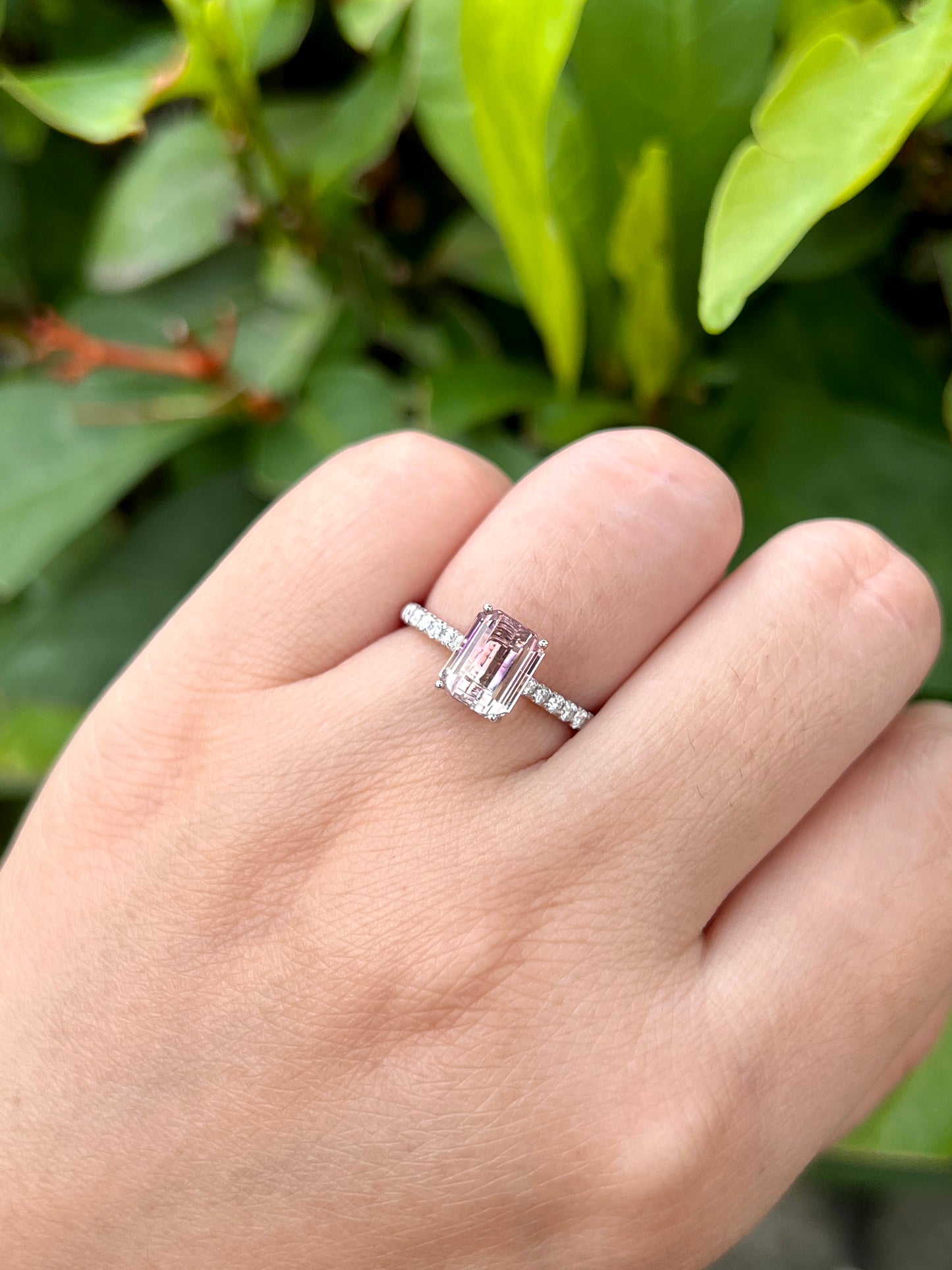 Natural Bicolor Tourmaline 2.11ct Ring