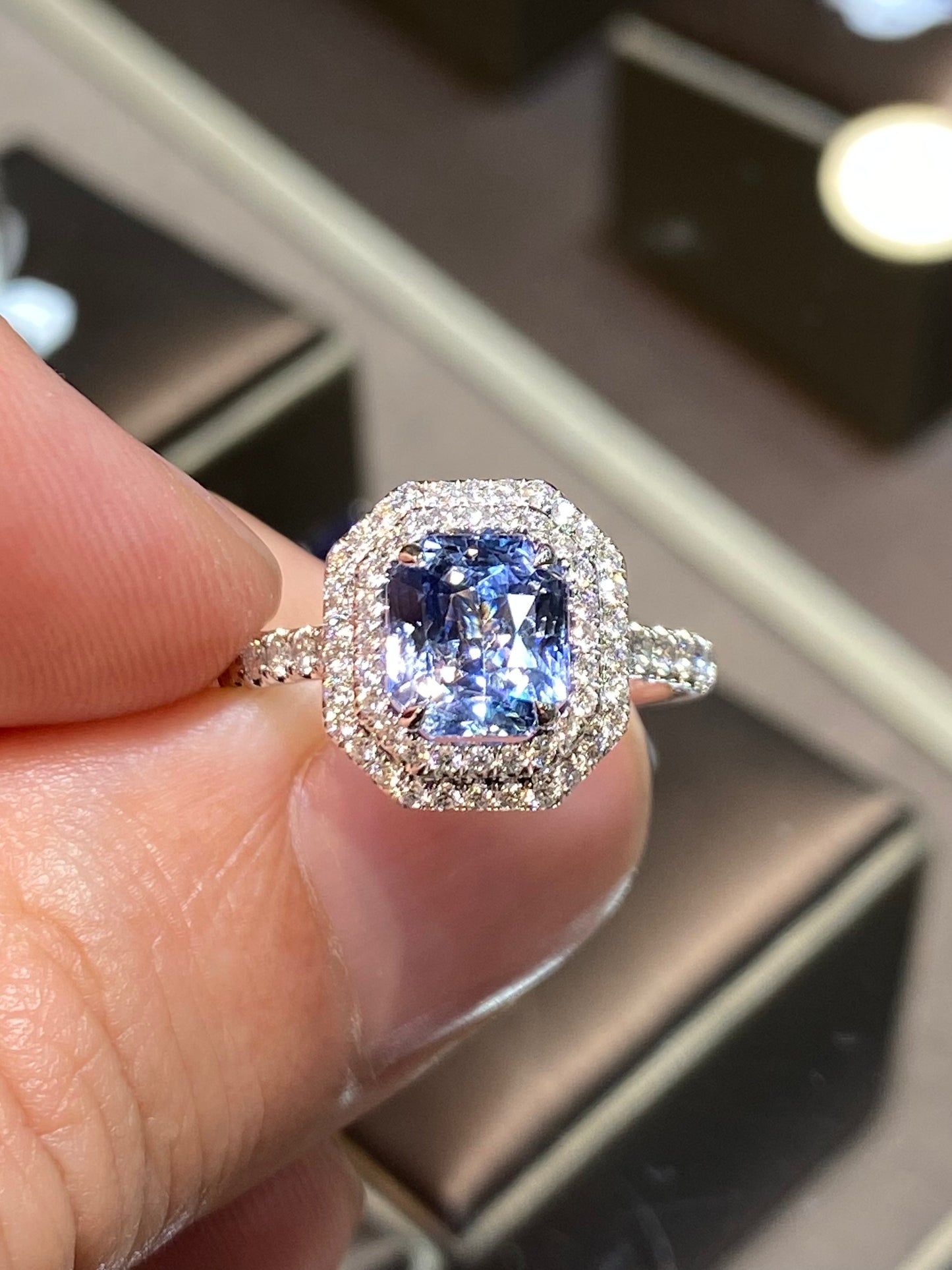 Natural Unheated Blue Sapphire 2.01ct Ring