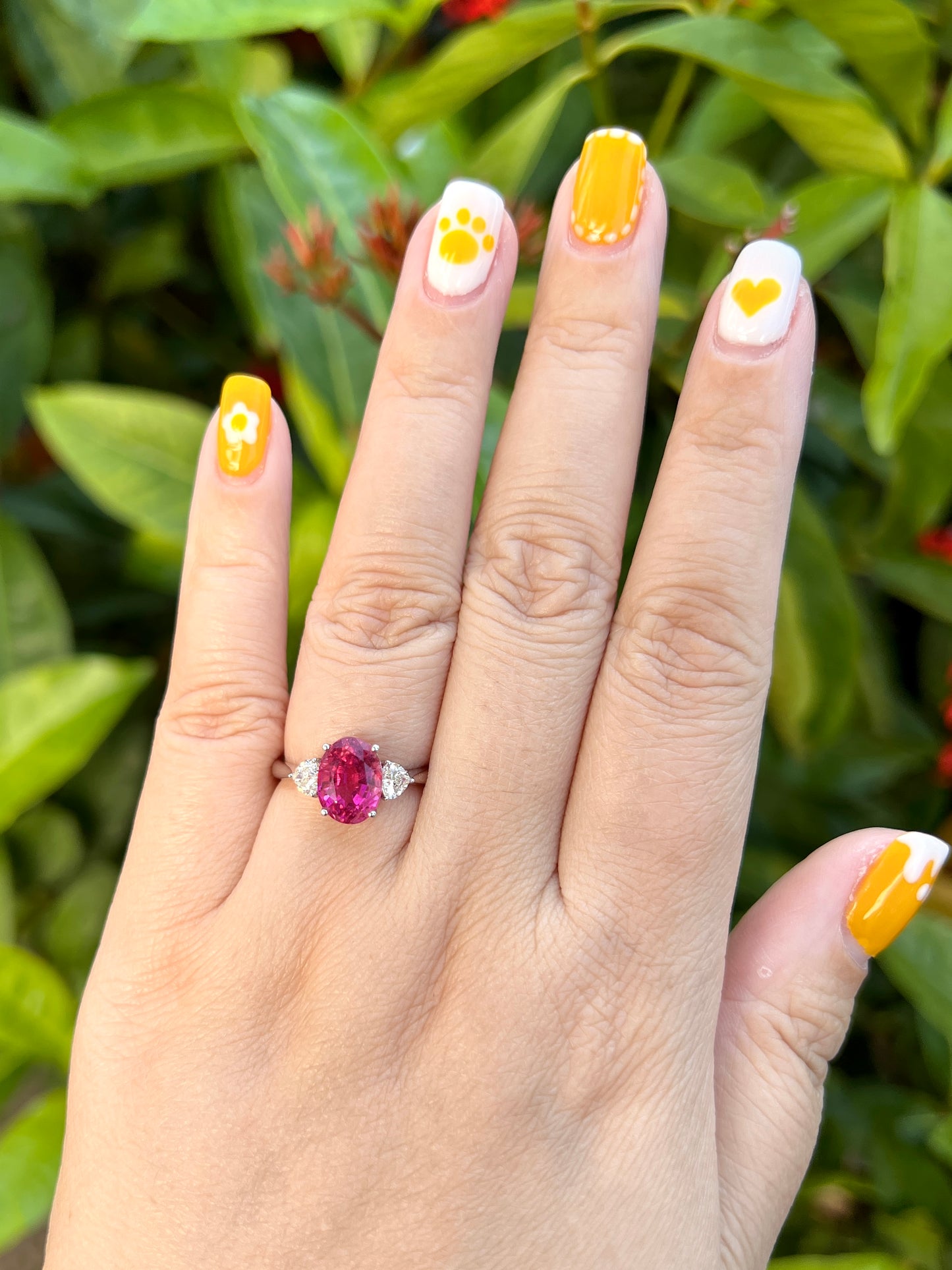 Natural Pink Tourmaline 2.72ct Ring