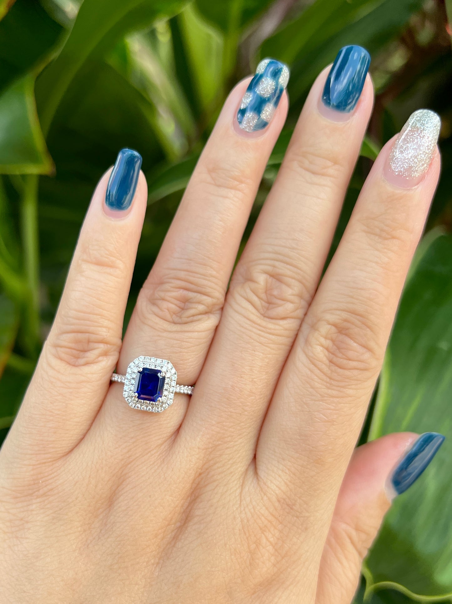 Natural Blue Sapphire 1.35ct Ring
