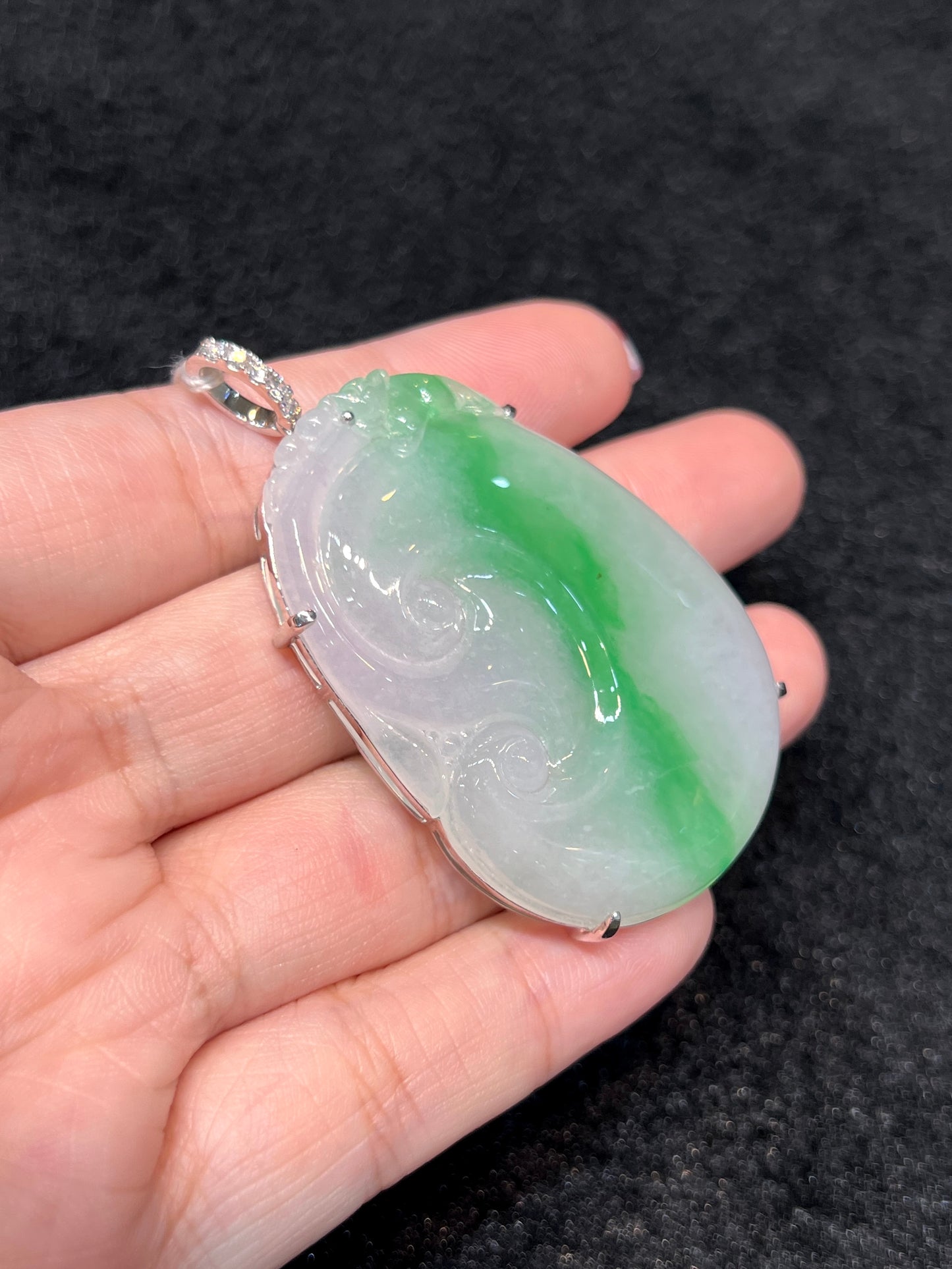 Natural Type A Jadeite Pendant