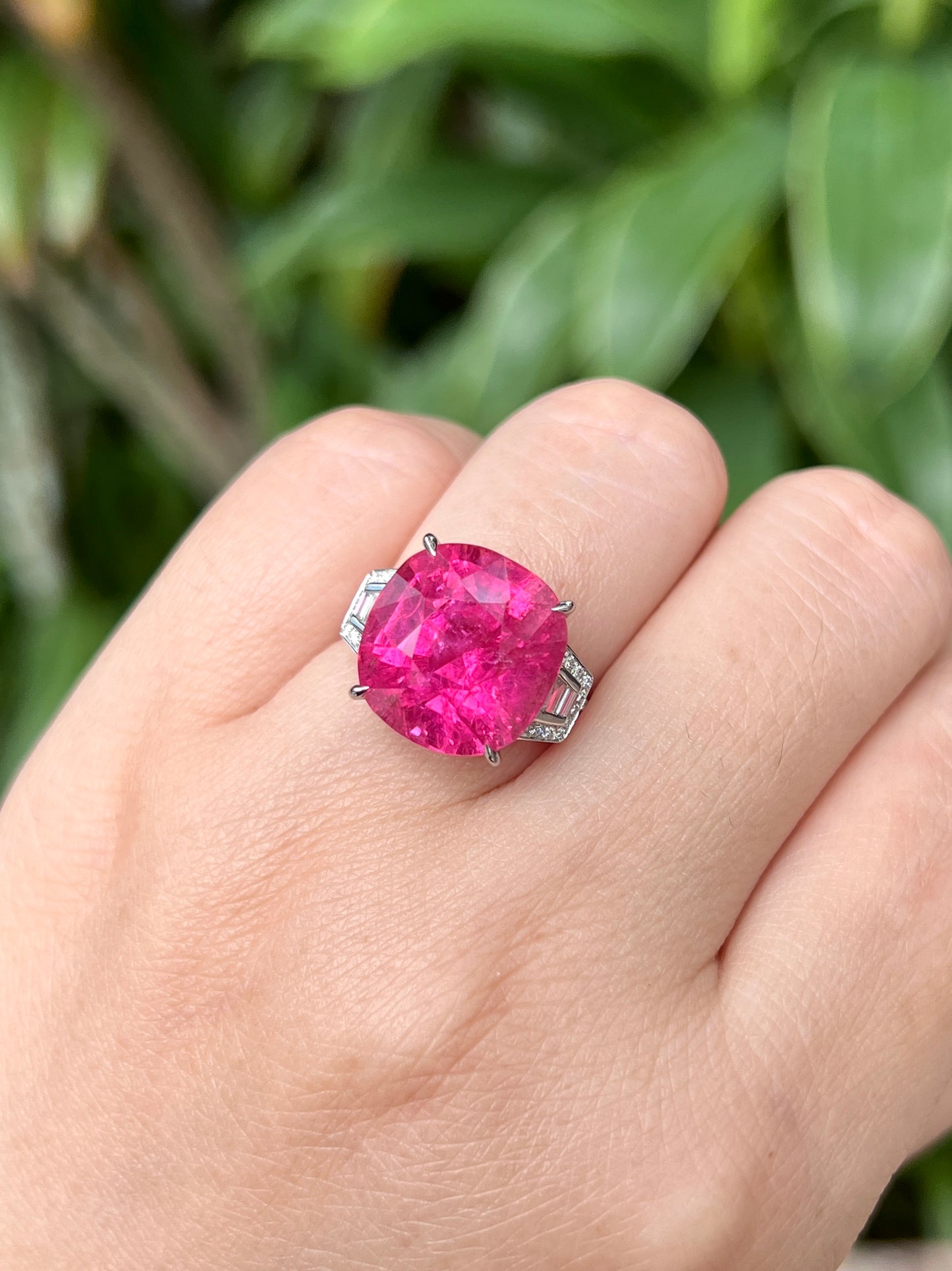 Natural Pink Tourmaline 13.30ct Ring
