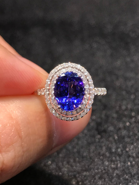 Natural Tanzanite 1.84ct Ring