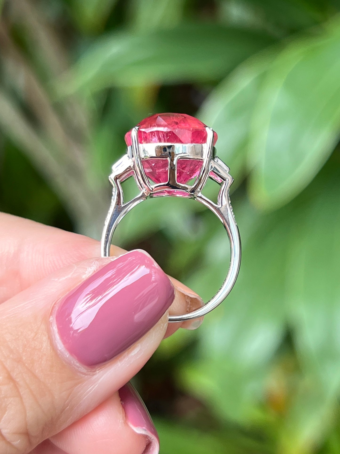 Natural Pink Tourmaline 13.30ct Ring