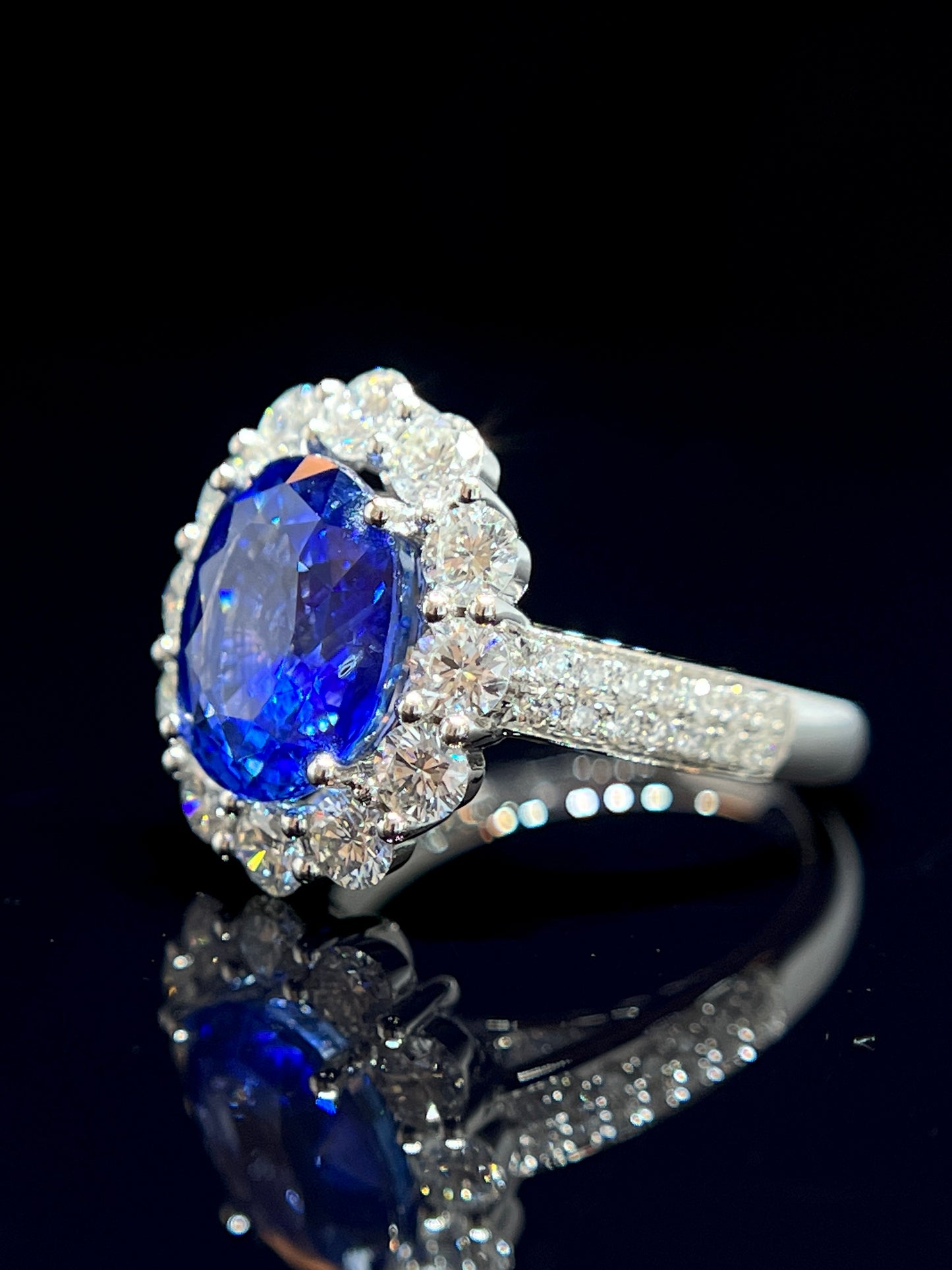 Natural Blue Sapphire Ring 4.80ct