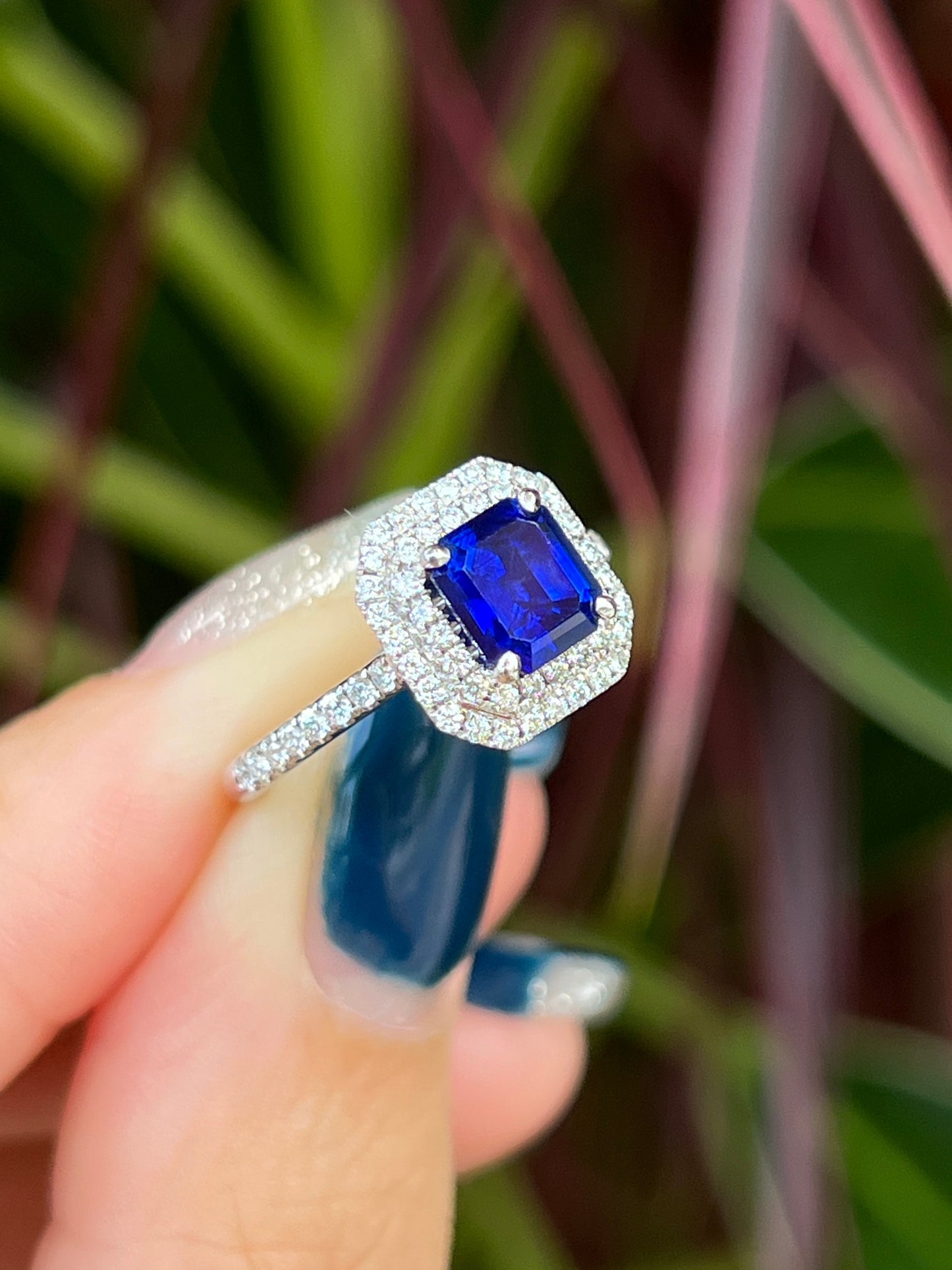 Natural Blue Sapphire 1.35ct Ring