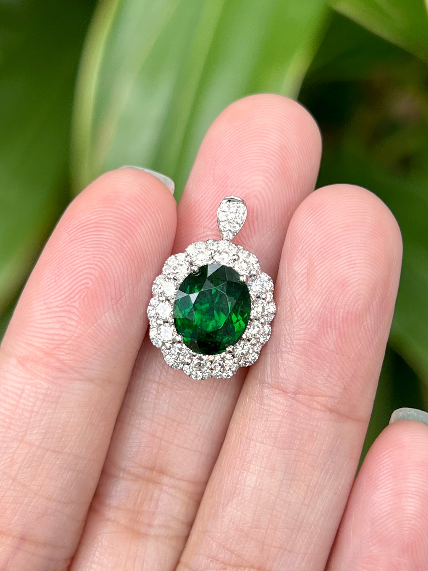 Natural Green Garnet Tsavorite 3.53ct Ring