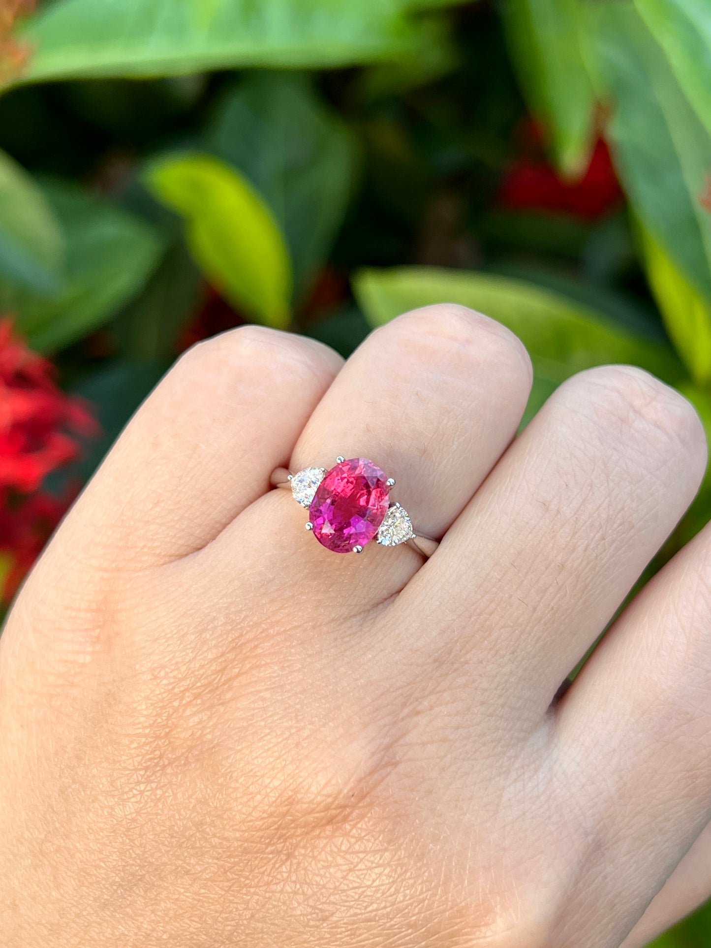 Natural Pink Tourmaline 2.72ct Ring