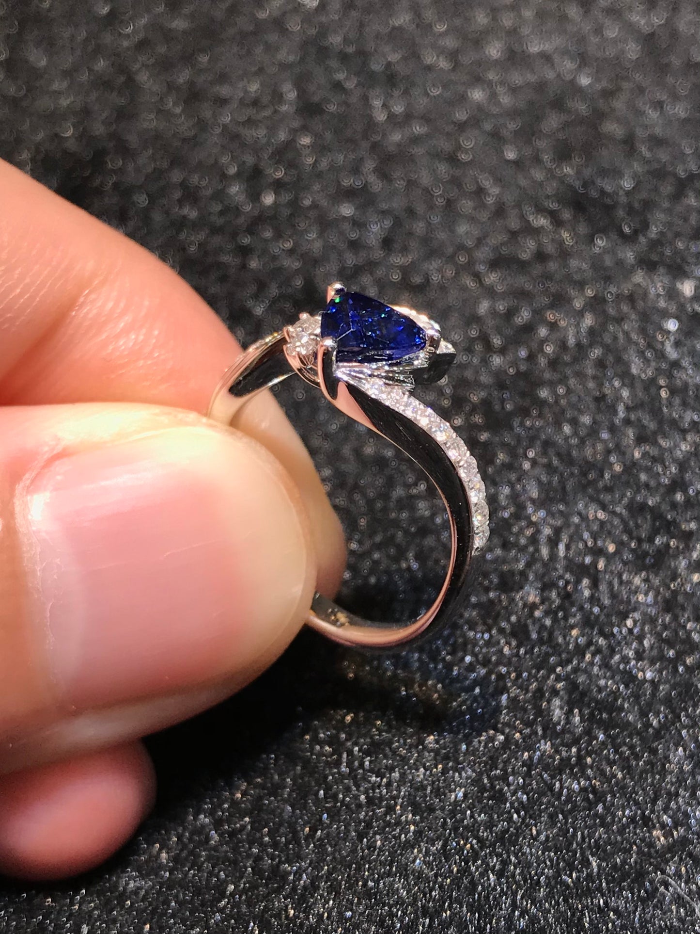 Natural Blue Sapphire Ring 1.29ct