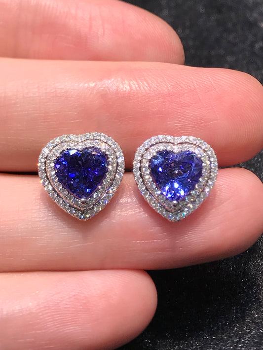 Natural Tanzanite 3.13 Earrings
