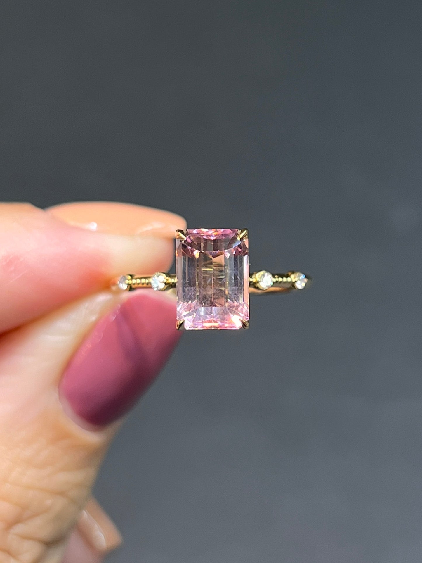 Natural Pink Tourmaline 2.38ct Ring