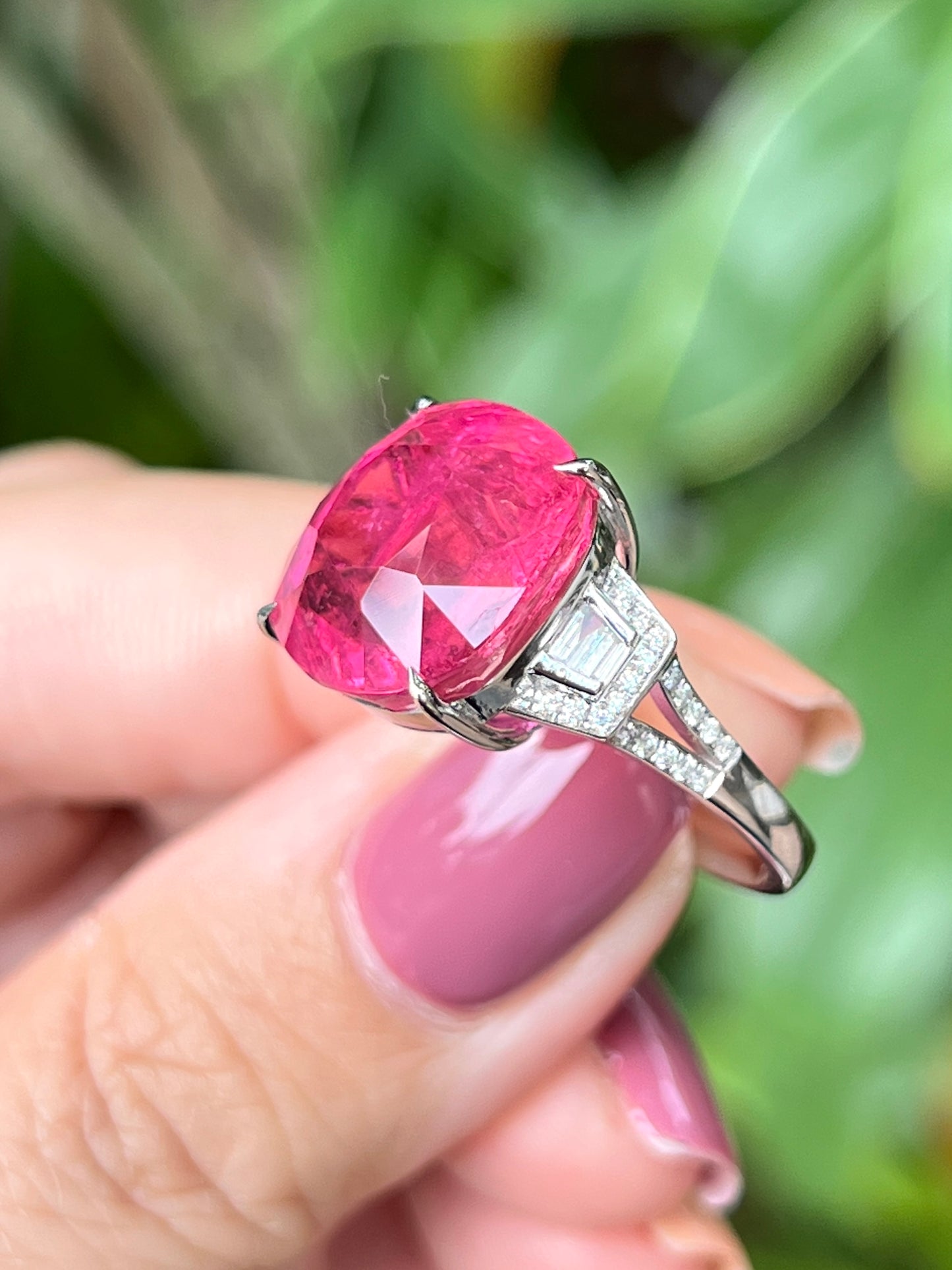 Natural Pink Tourmaline 13.30ct Ring