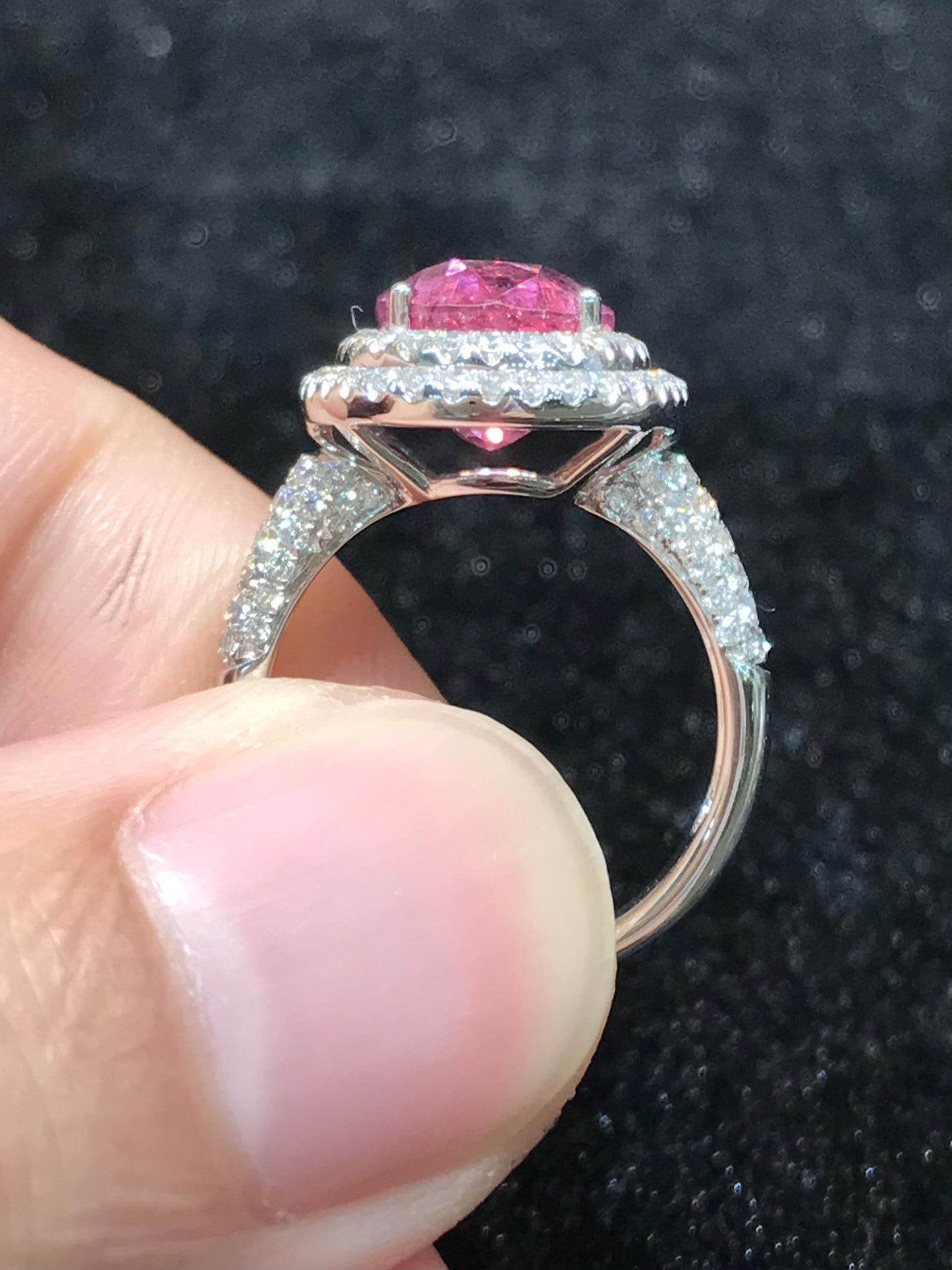 Natural Pink Spinel 5.38ct Ring