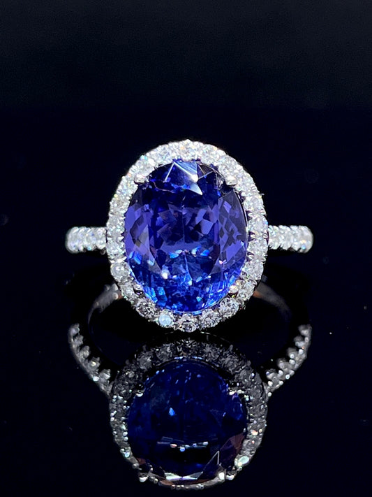 Natural Tanzanite 4.32ct Ring