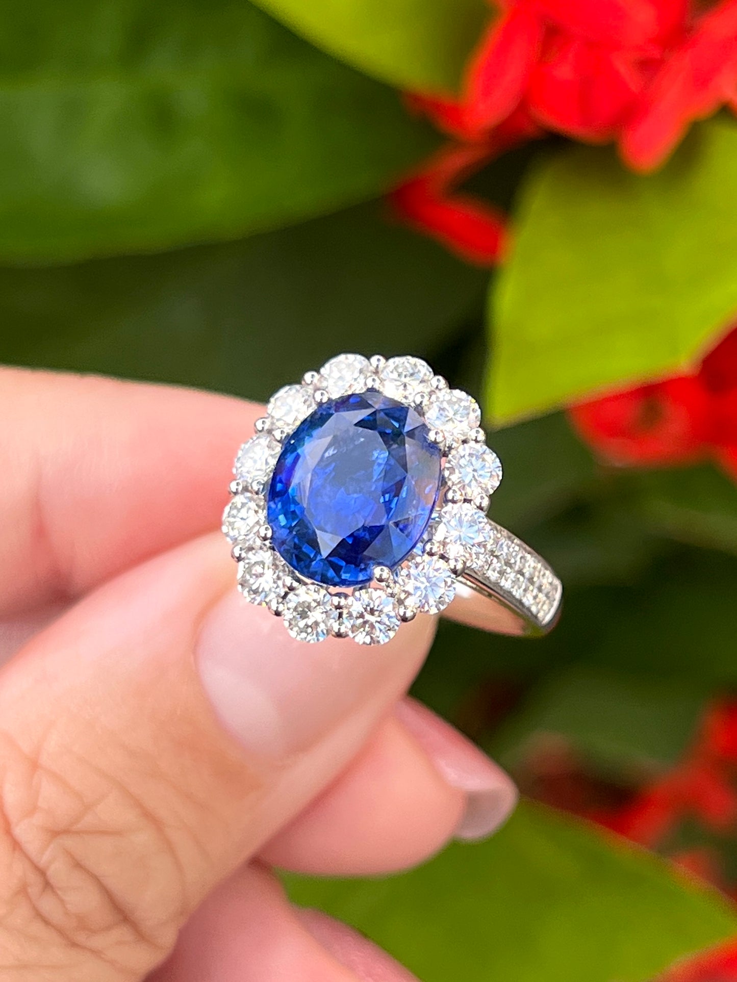 Natural Blue Sapphire Ring 4.80ct