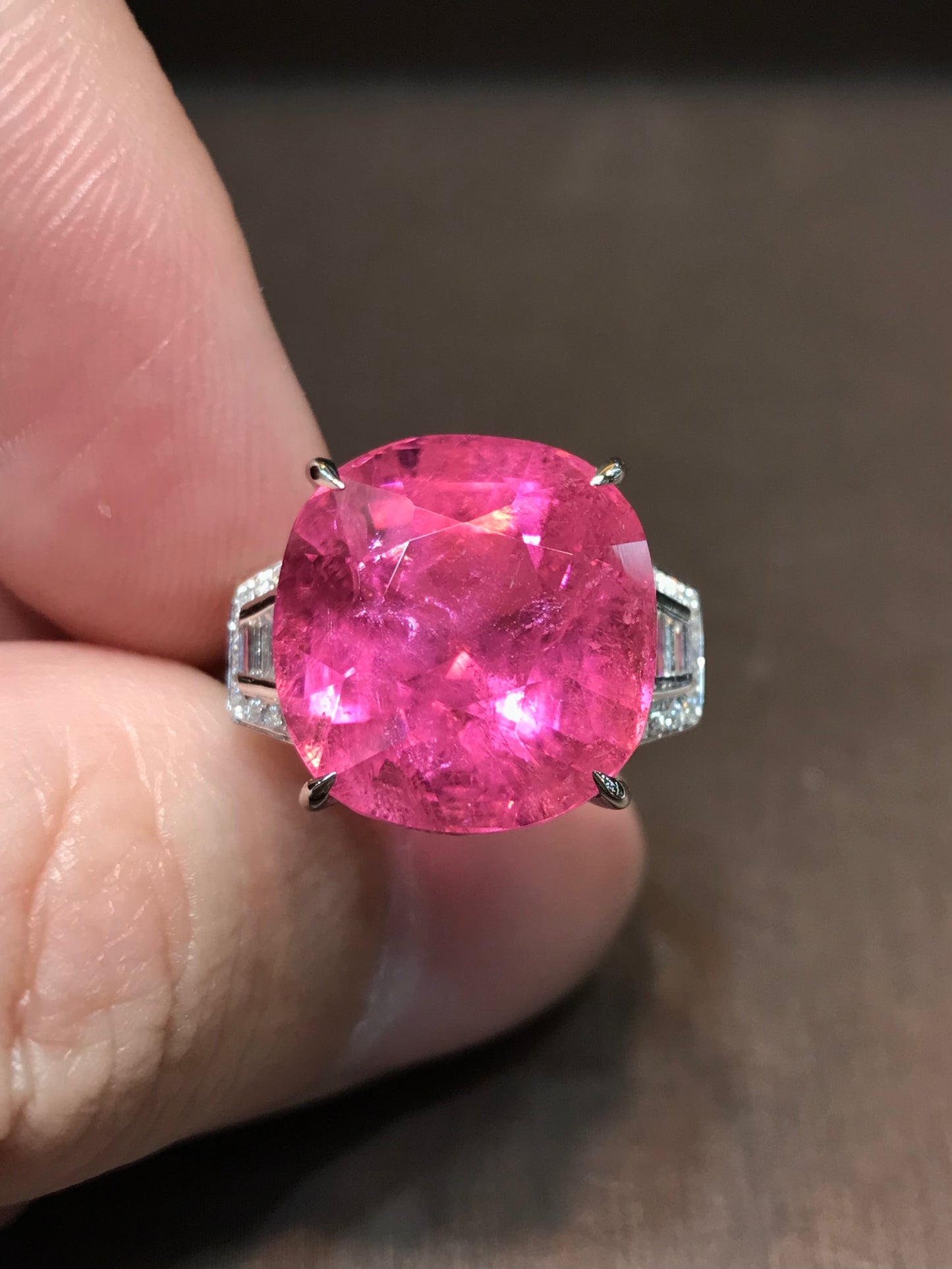 Natural Pink Tourmaline 13.30ct Ring
