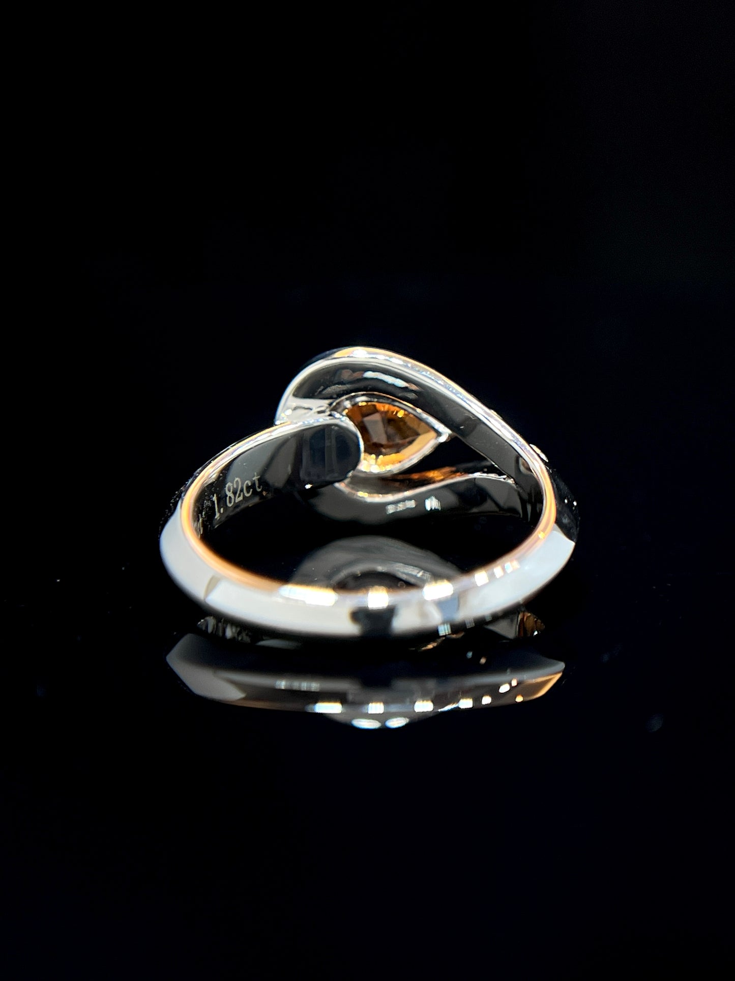 Natural Mandarin Garnet 1.82ct Ring
