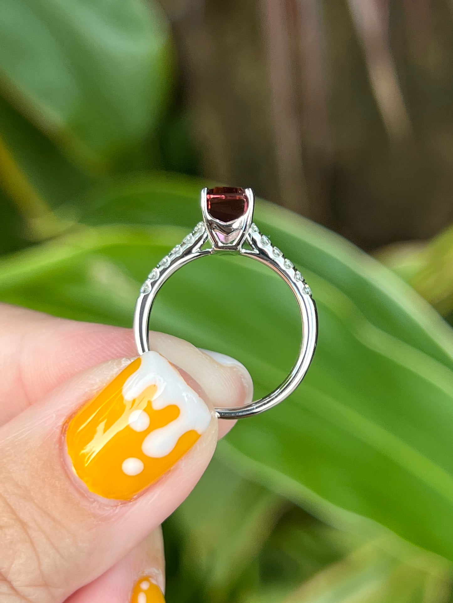 Natural Bicolor Tourmaline 2.38ct Ring