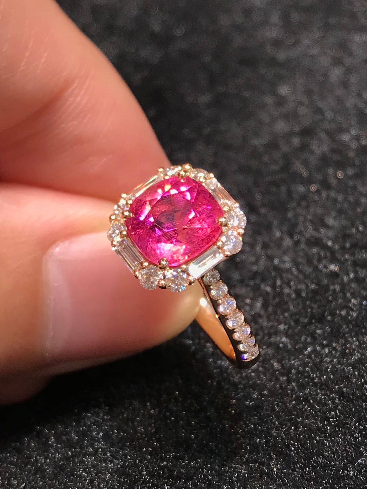 Natural Rubellite Tourmaline 2.53ct Ring