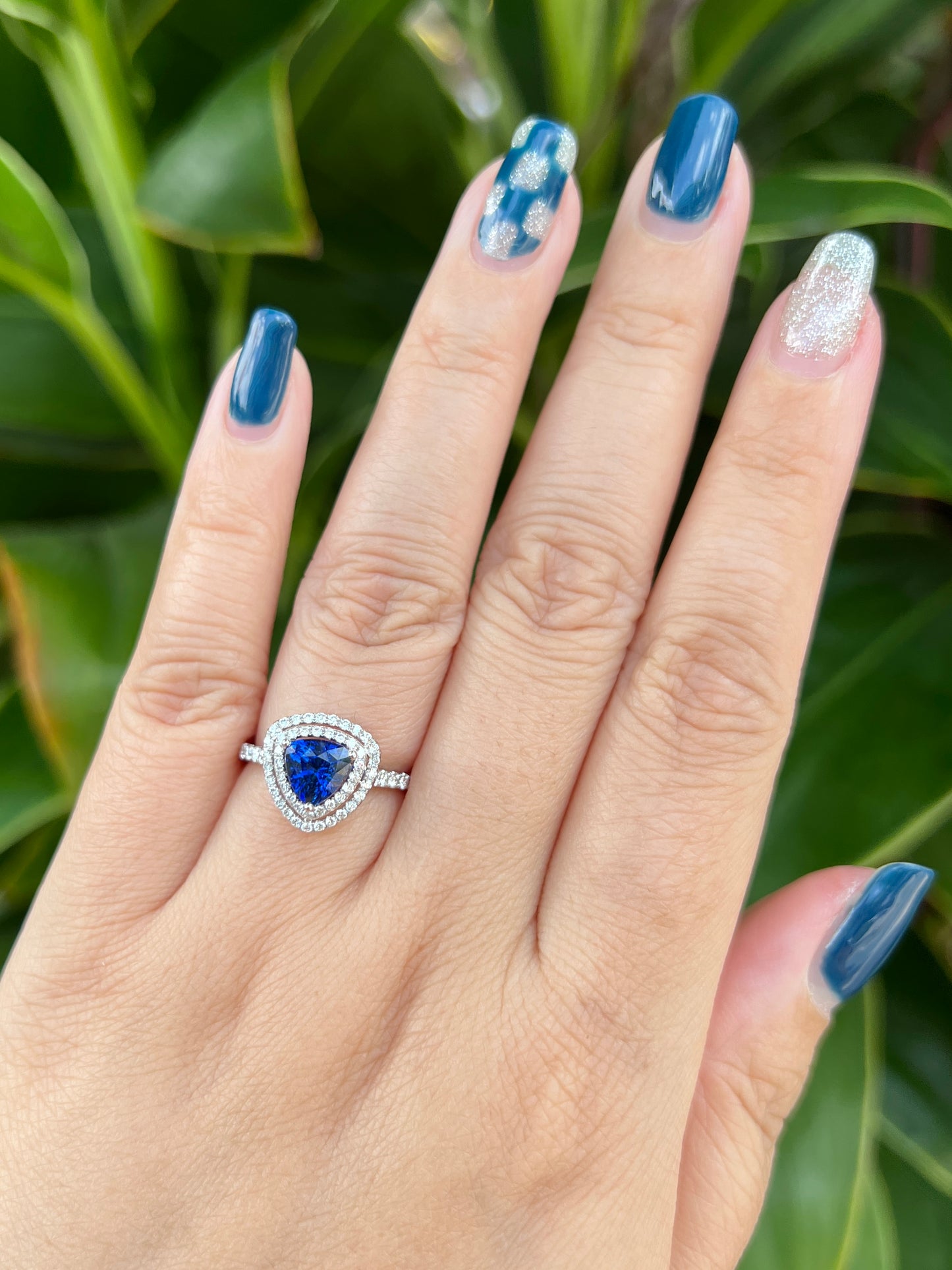 Natural Blue Sapphire Ring 1.43ct