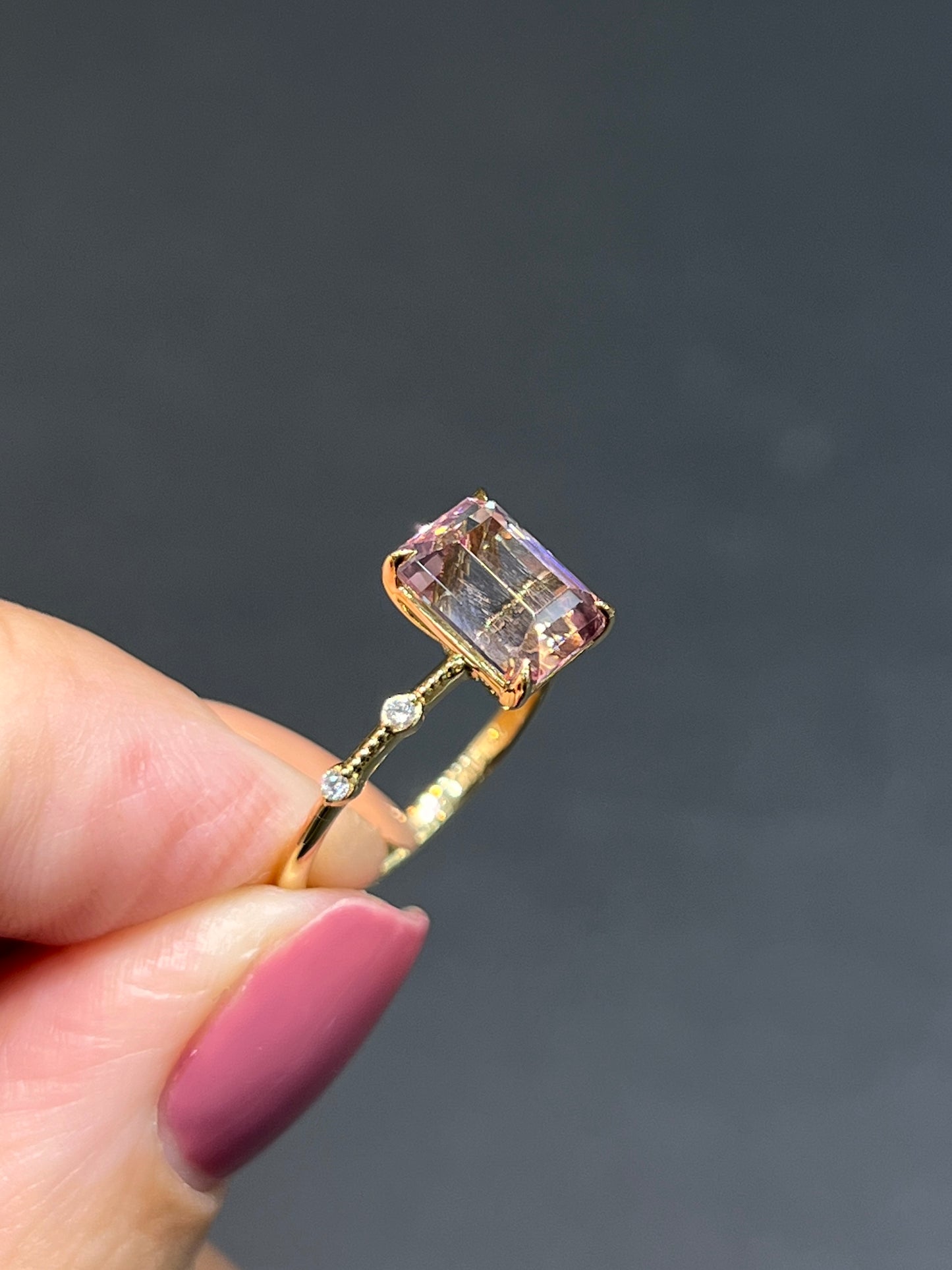 Natural Pink Tourmaline 2.38ct Ring