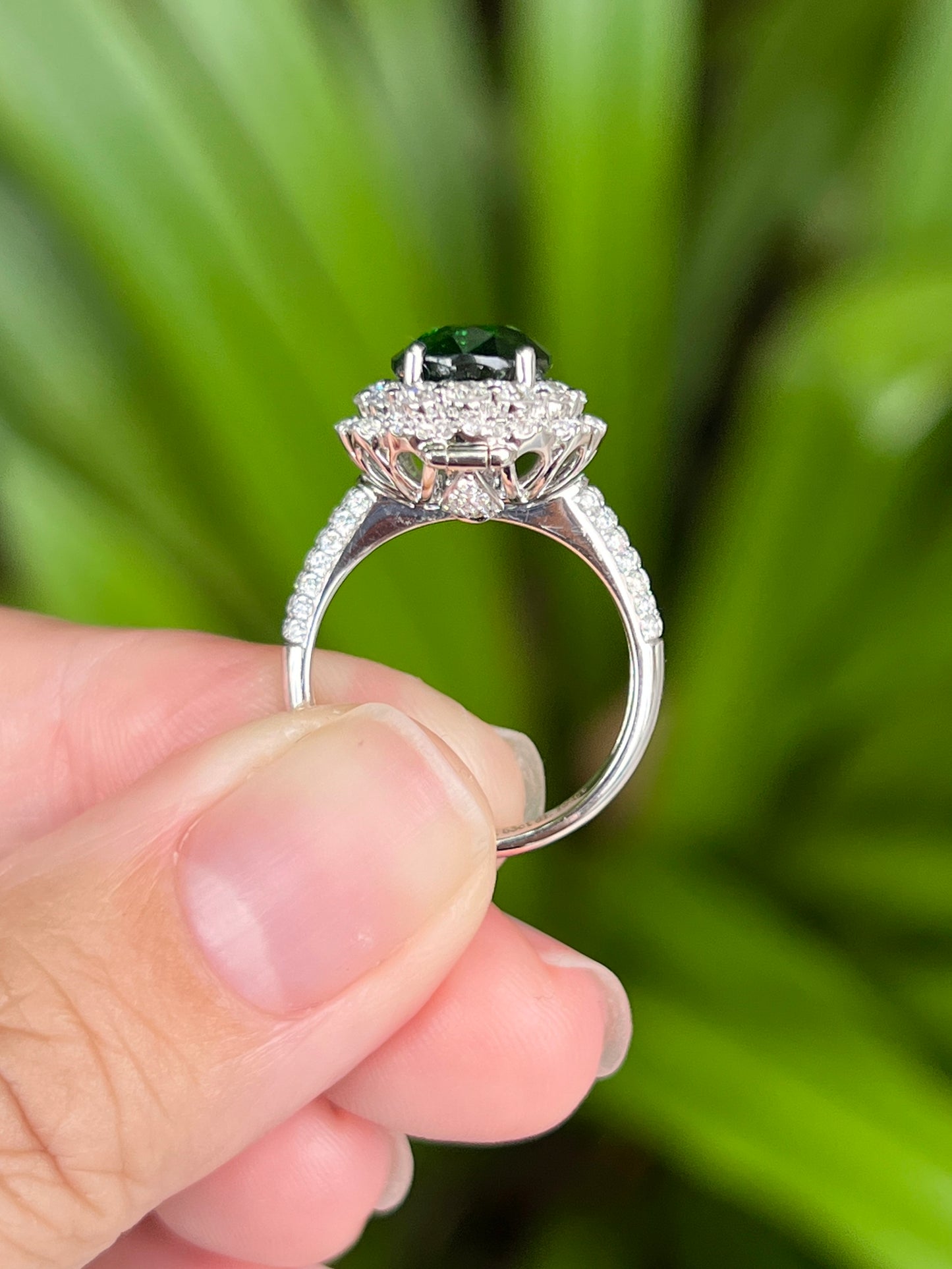 Natural Green Garnet Tsavorite 3.53ct Ring