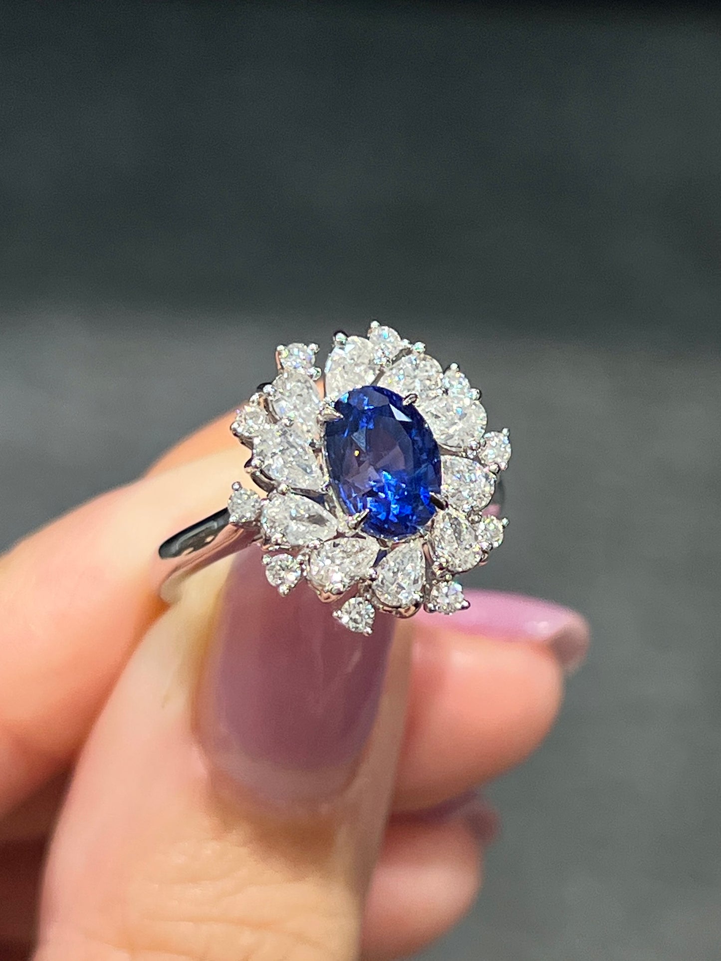 Natural Blue Sapphire 2.25ct Ring