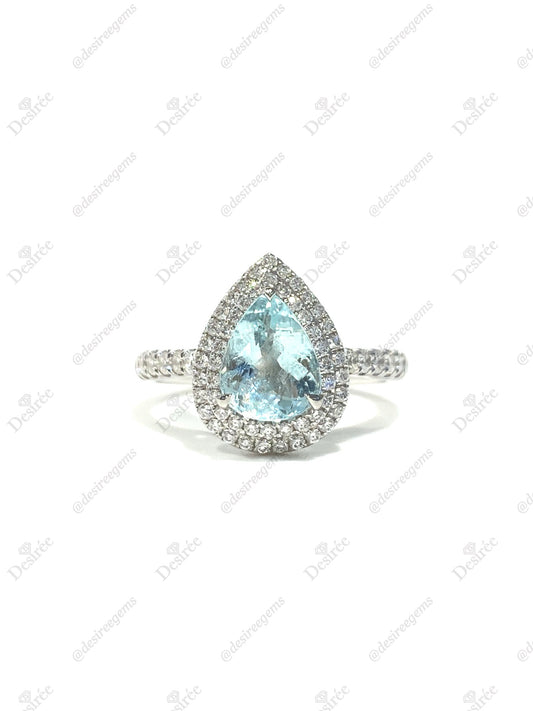 Natural Paraiba Tourmaline 1.12ct Ring