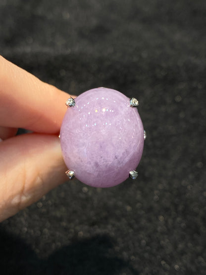 Natural Type A Lavender Jadeite Ring