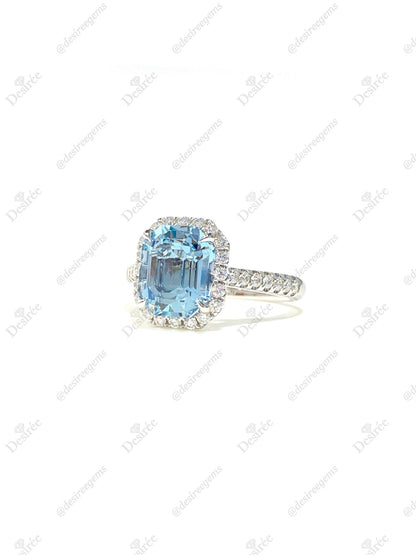 Natural Aquamarine 2.42ct Ring