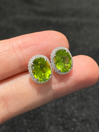 Natural Peridot 4.25ct Earrings