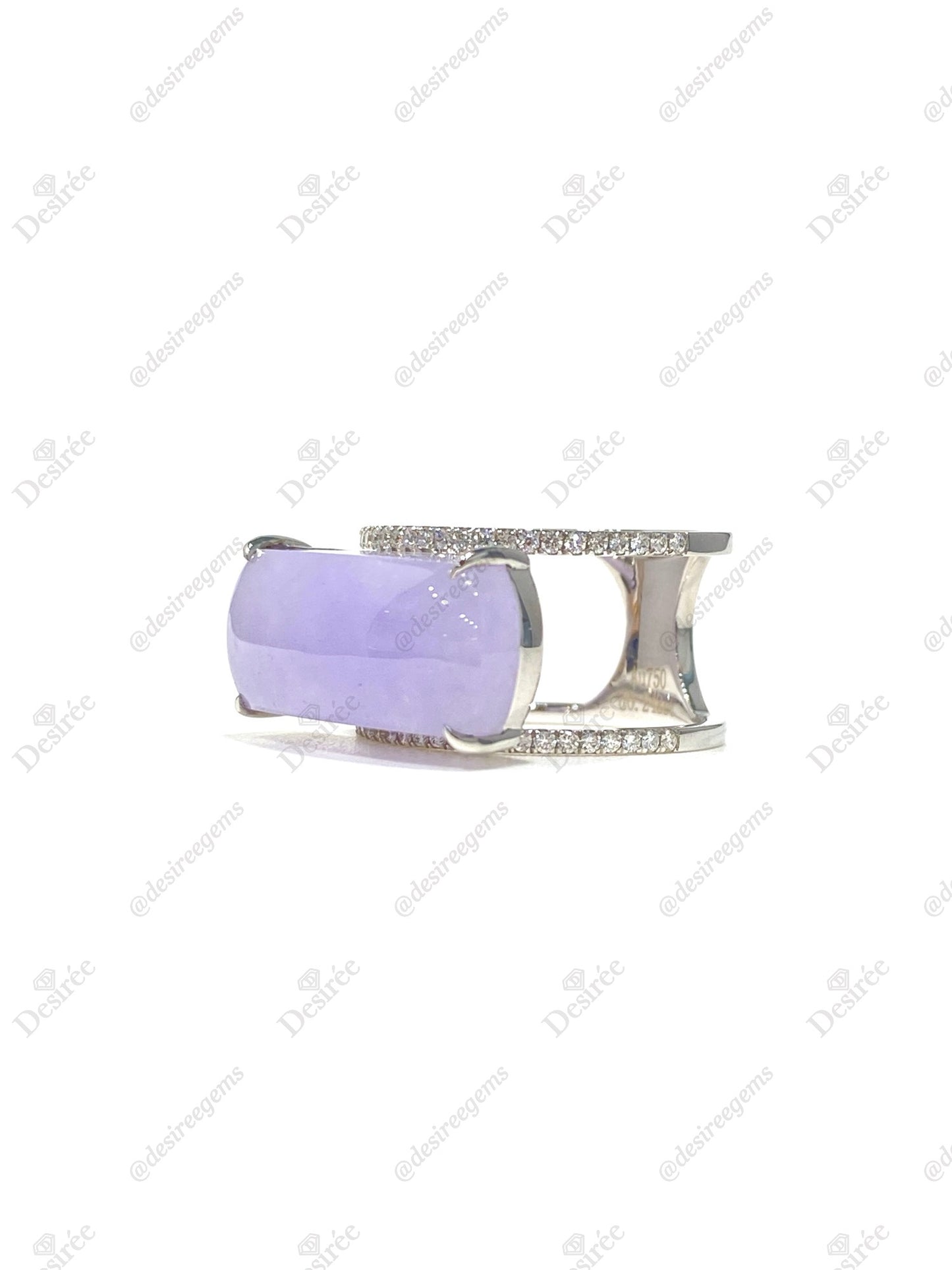 Natural Type A Lavender Jadeite Ring