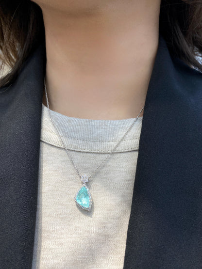 Natural Paraiba Tourmaline 2.39ct Pendant