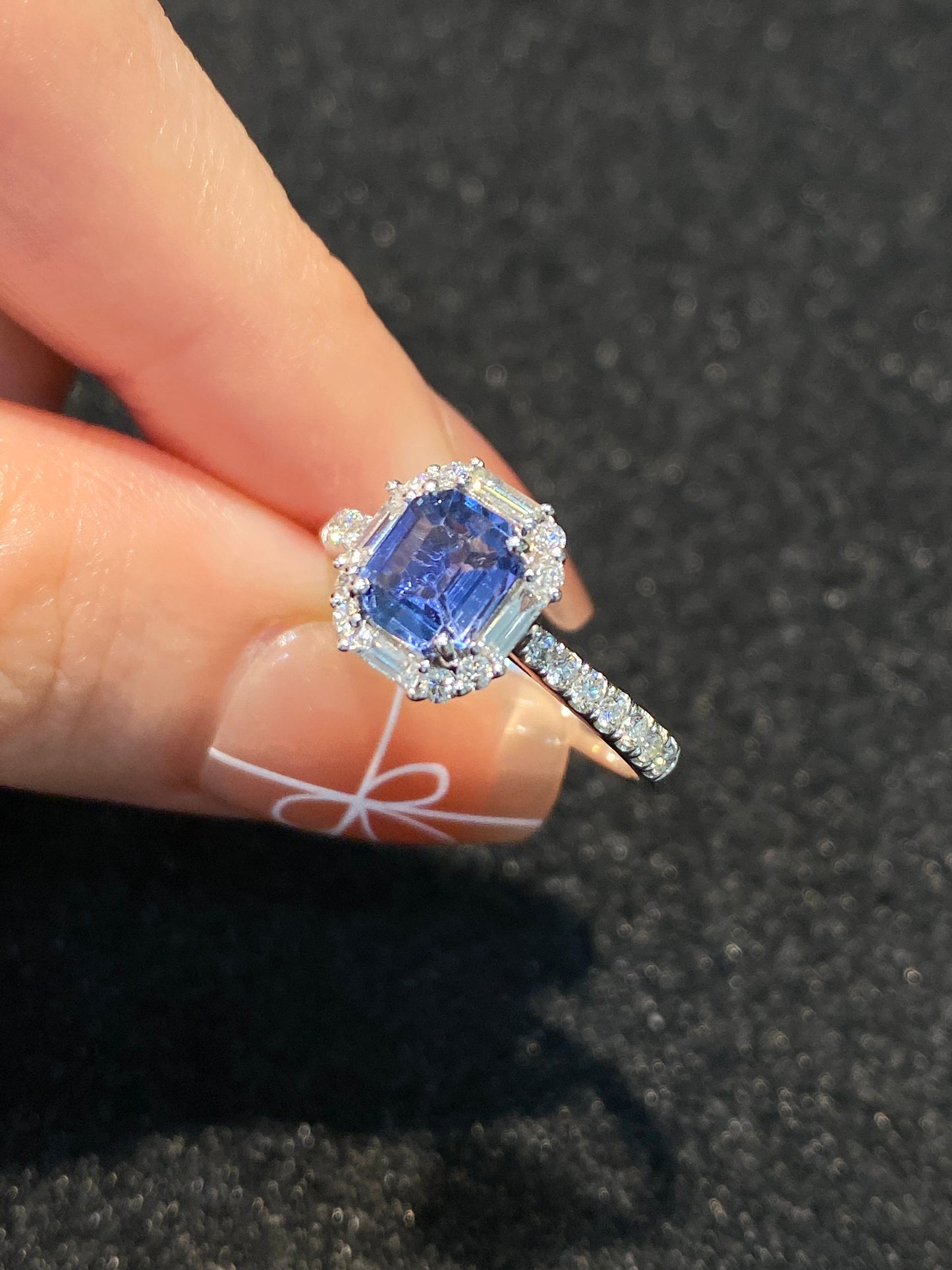Natural Blue Sapphire 1.22ct Ring