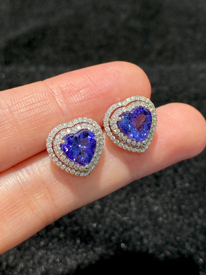 Natural Tanzanite 3.13 Earrings