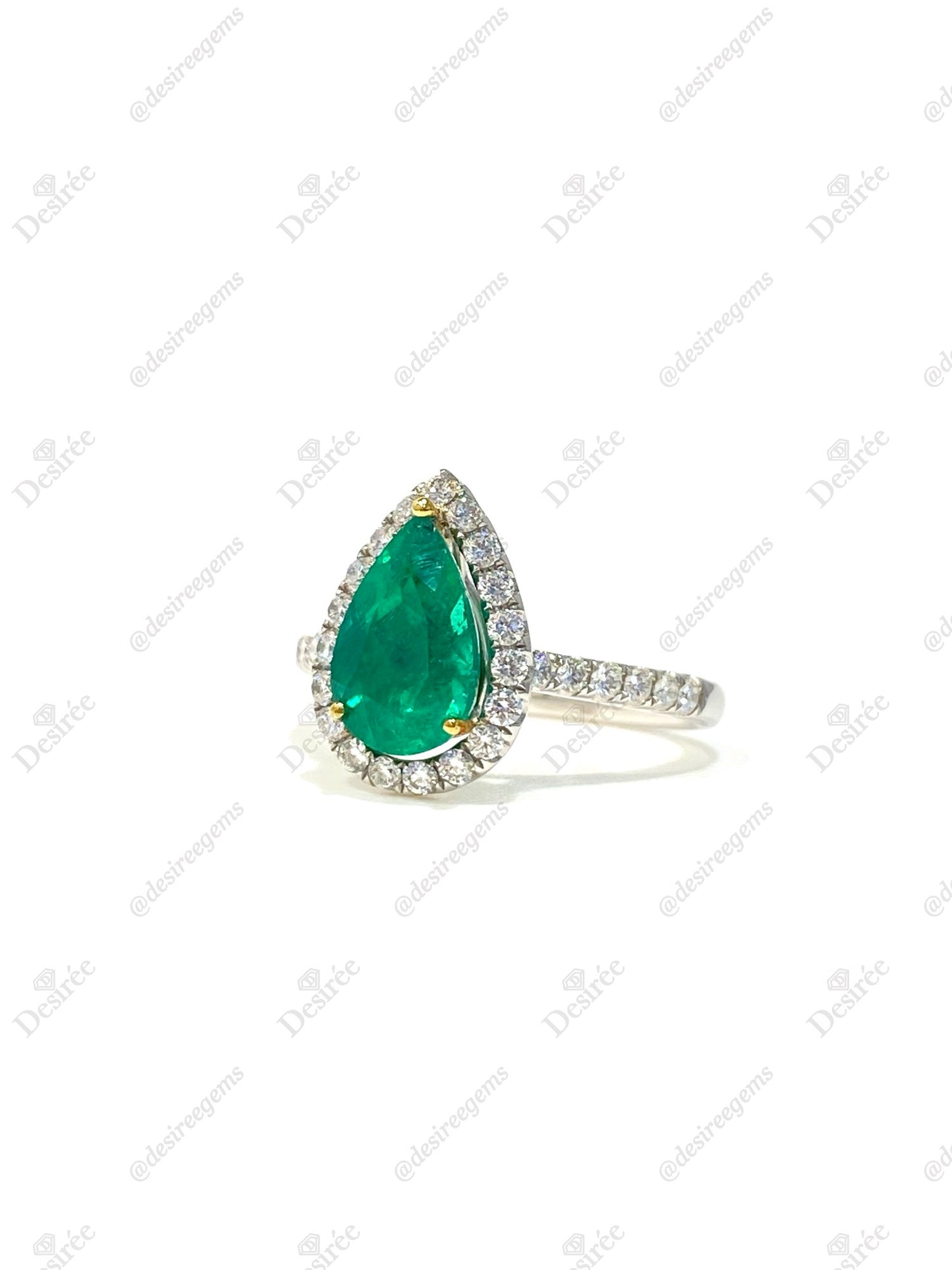 Natural Colombian Emerald 1.68ct Ring