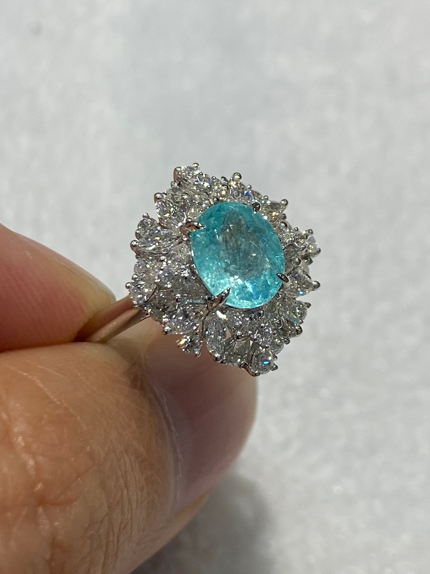 Natural Paraiba Tourmaline 1.63ct Ring