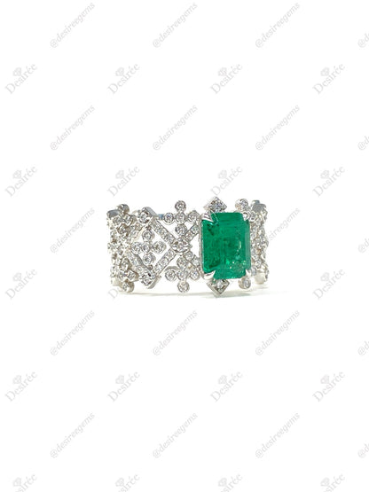 Natural Emerald 1.62ct Ring