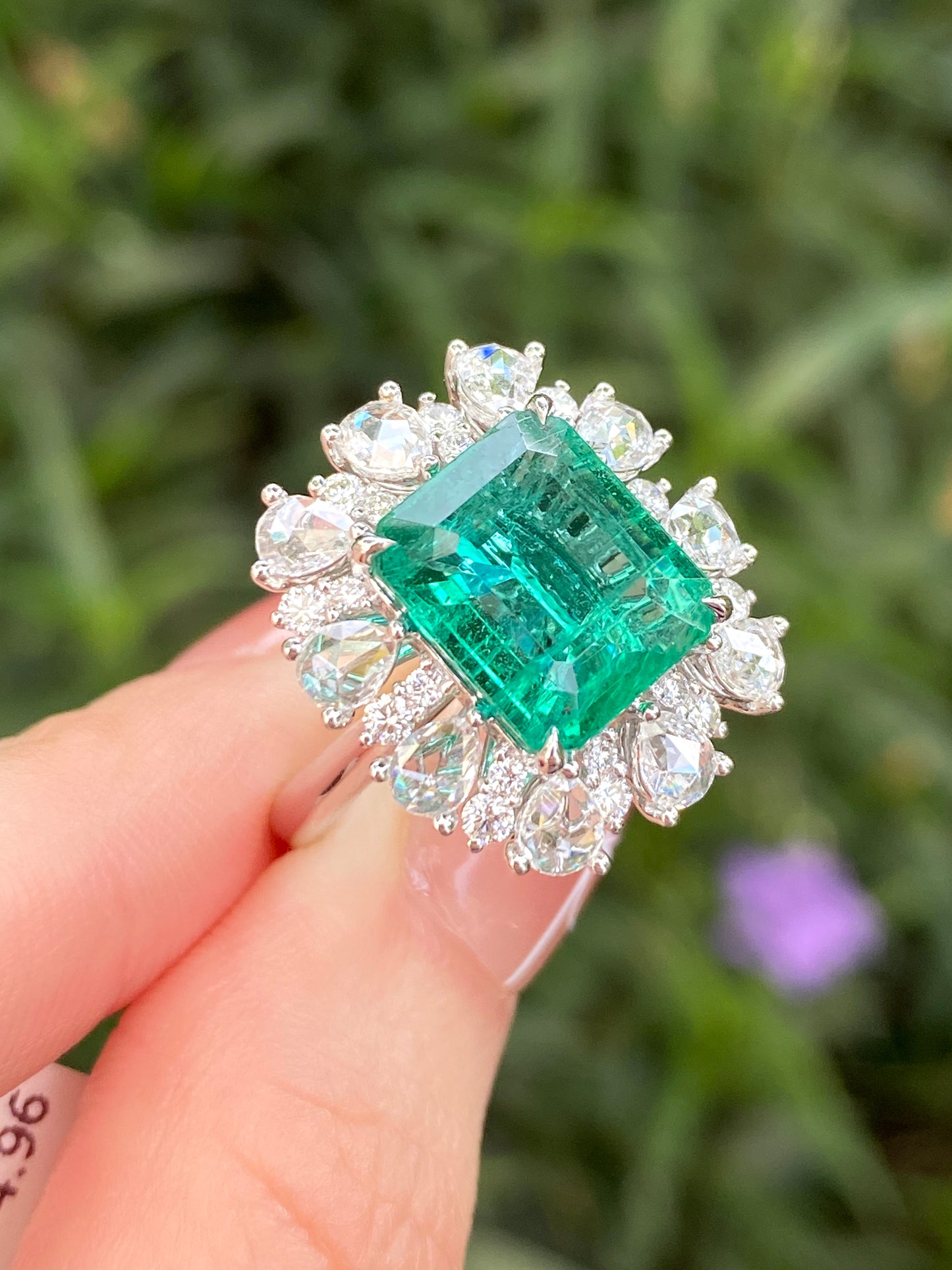 Natural Emerald 4.96ct Ring