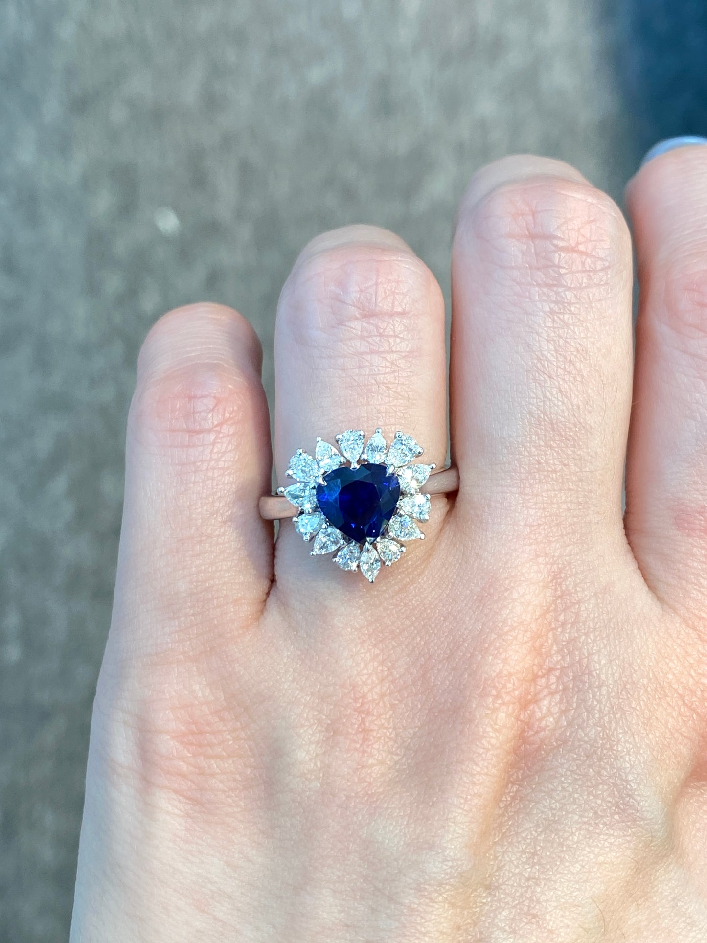 Natural Blue Sapphire Ring 2.11ct