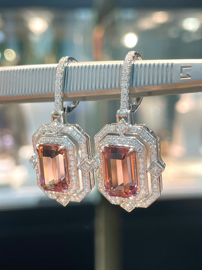 Natural Tourmaline 8.80ct Earrings